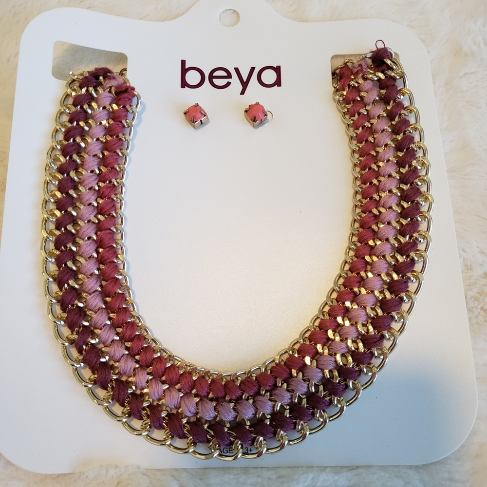 Necklace with earrings